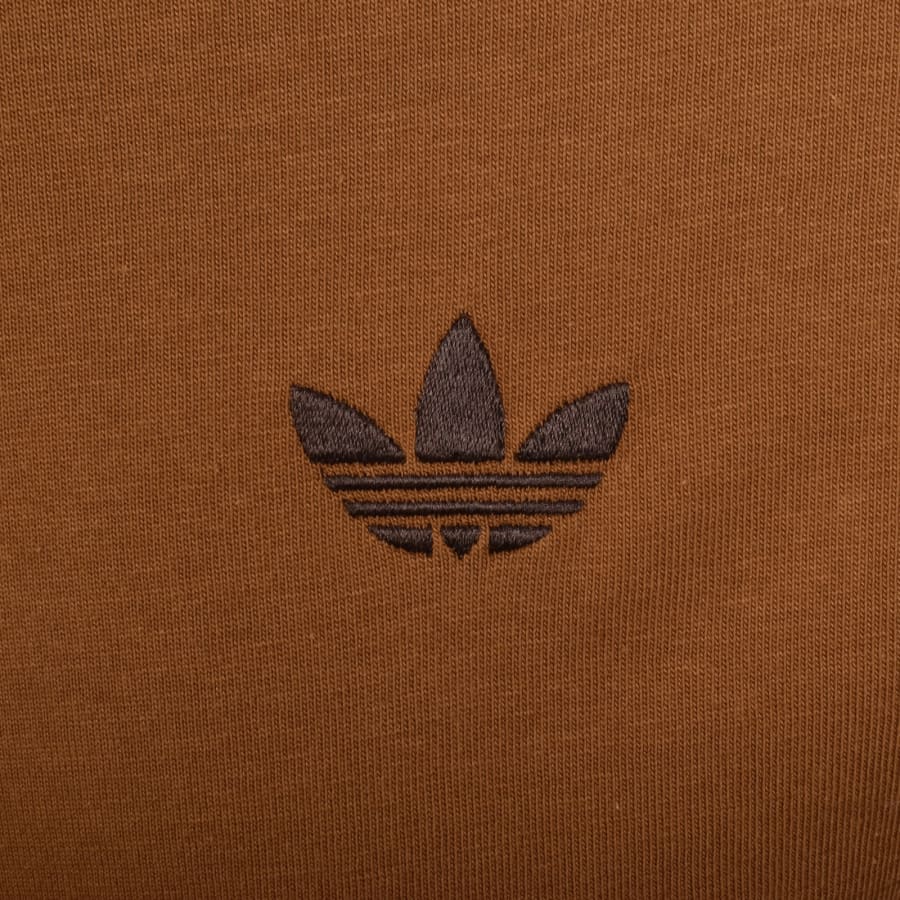Image number 3 for adidas Originals 3 Stripes T Shirt Brown