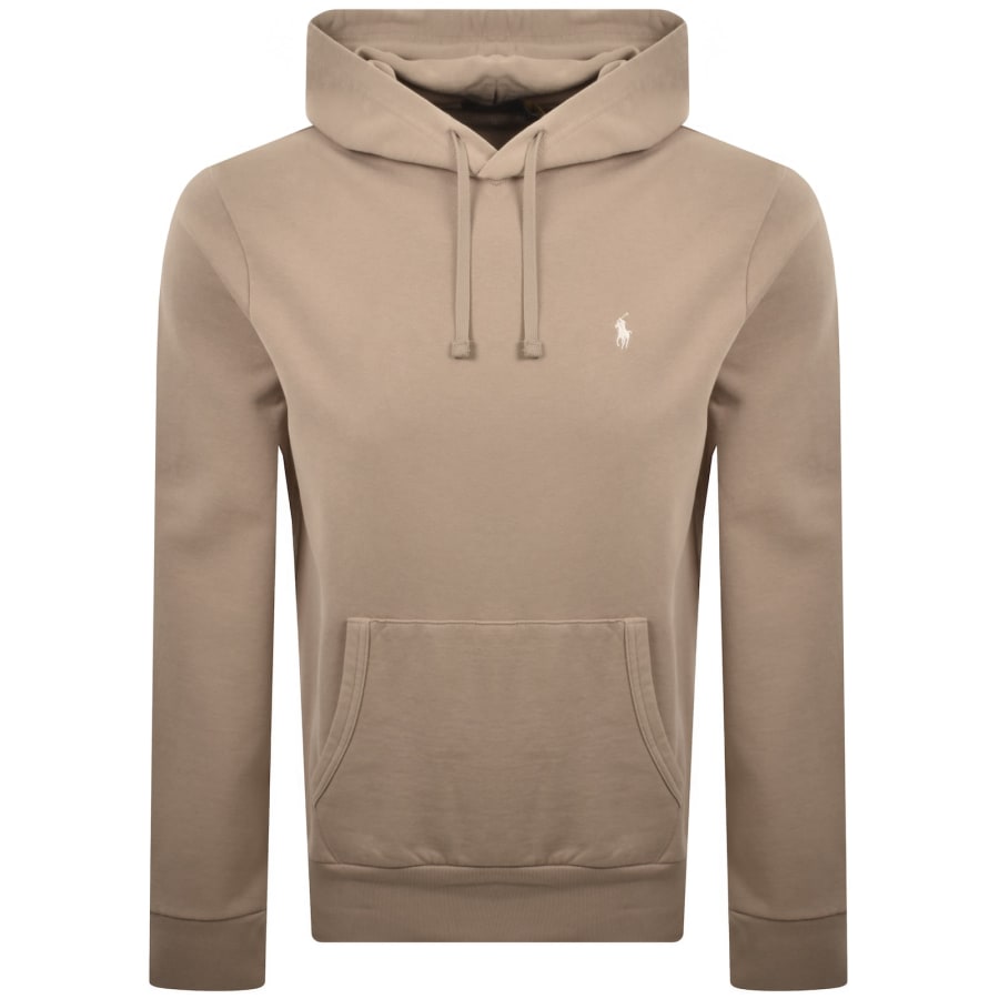 Image number 1 for Ralph Lauren Pullover Hoodie Vintage Khaki Brown