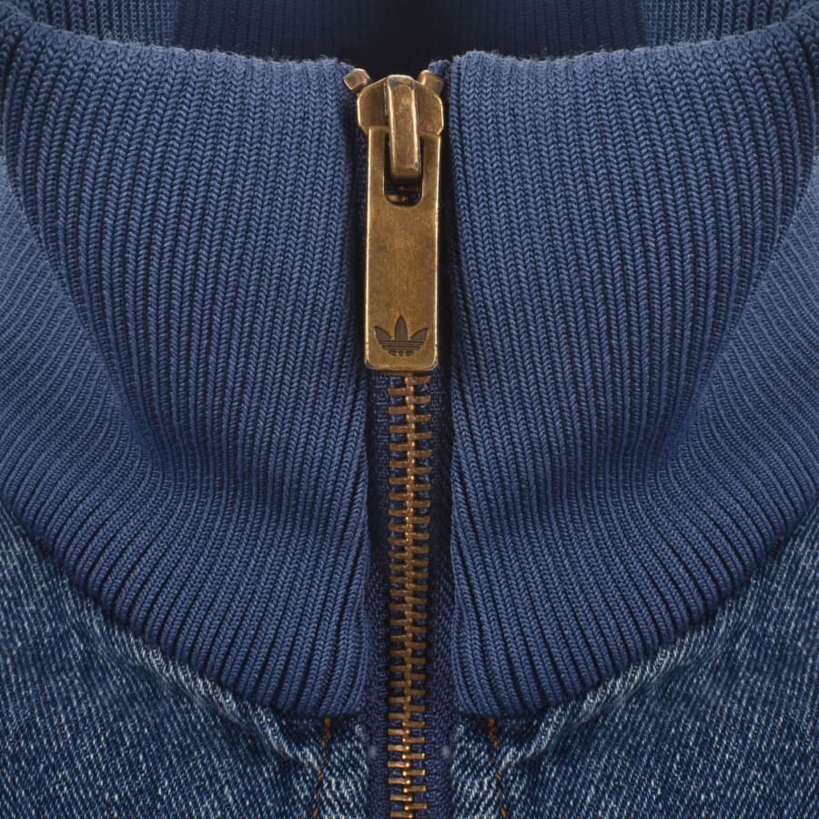 Image number 4 for adidas Originals Firebird Denim Track Top Blue