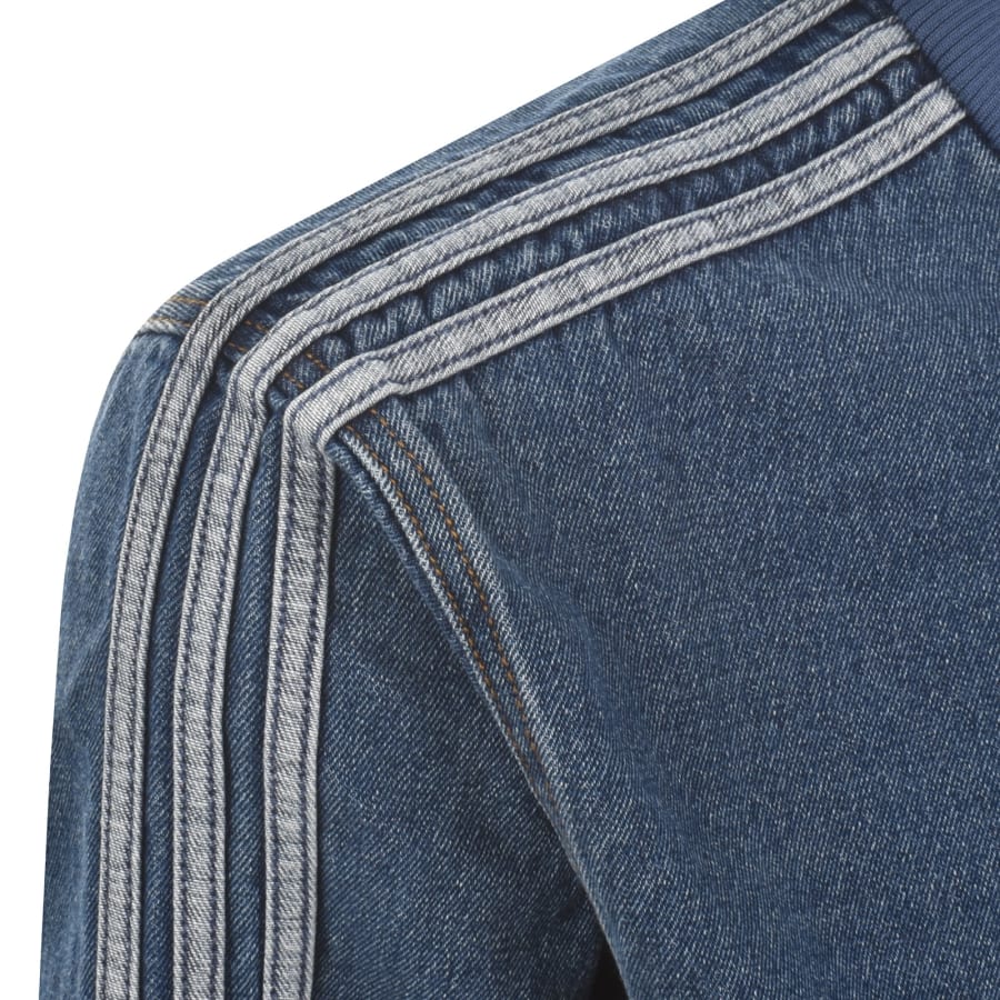 Image number 5 for adidas Originals Firebird Denim Track Top Blue