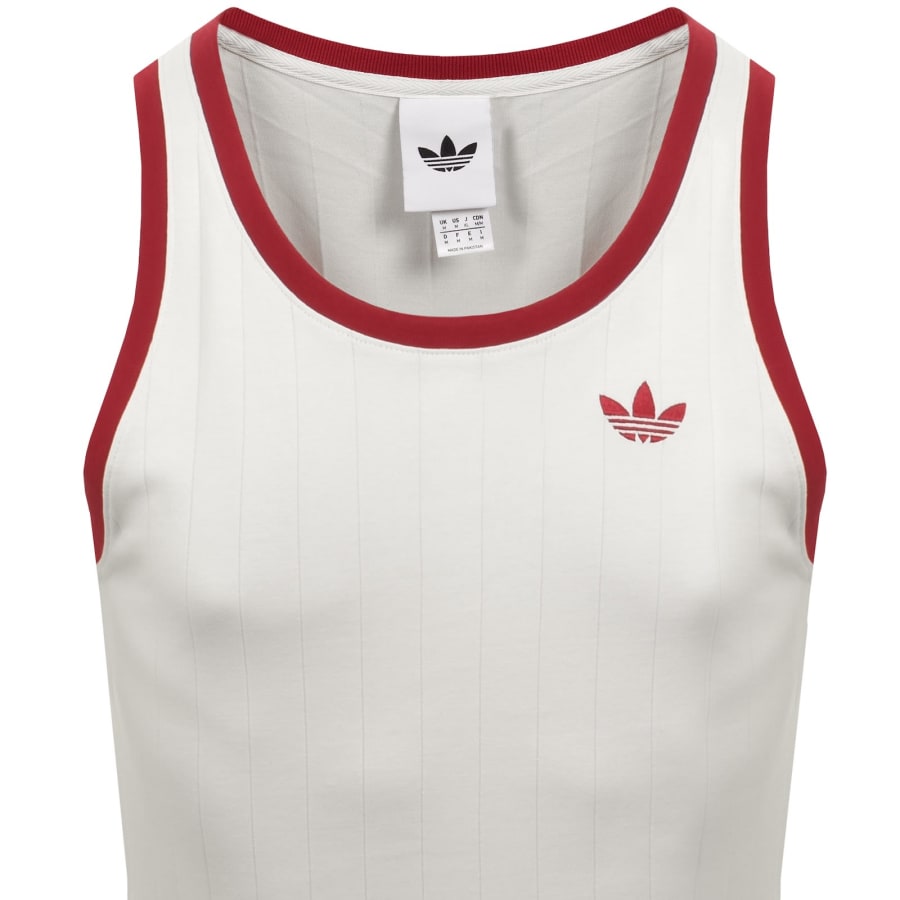 Image number 2 for adidas Originals Pinstripe Vest White