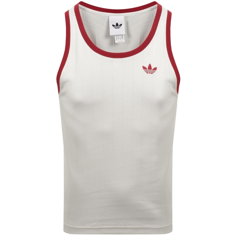 Image number 1 for adidas Originals Pinstripe Vest White
