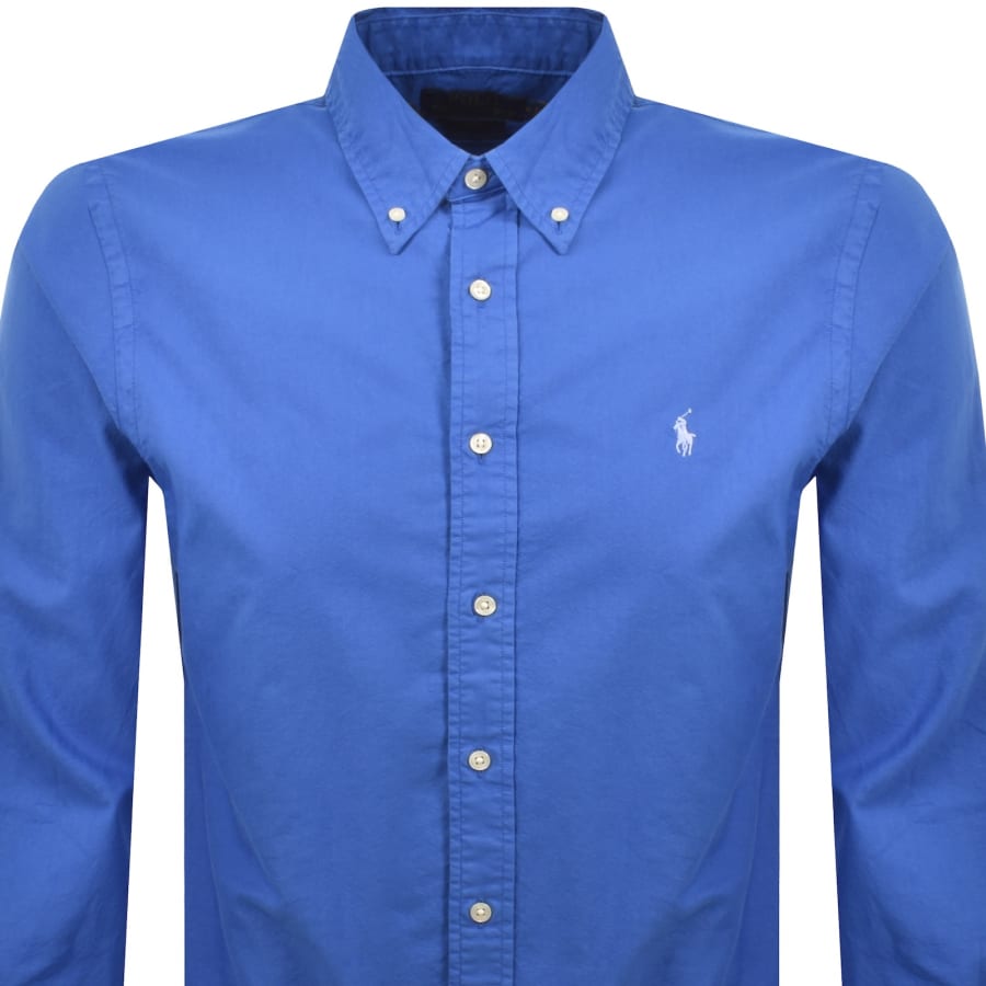 Image number 2 for Ralph Lauren Long Sleeve Shirt New Iris Blue