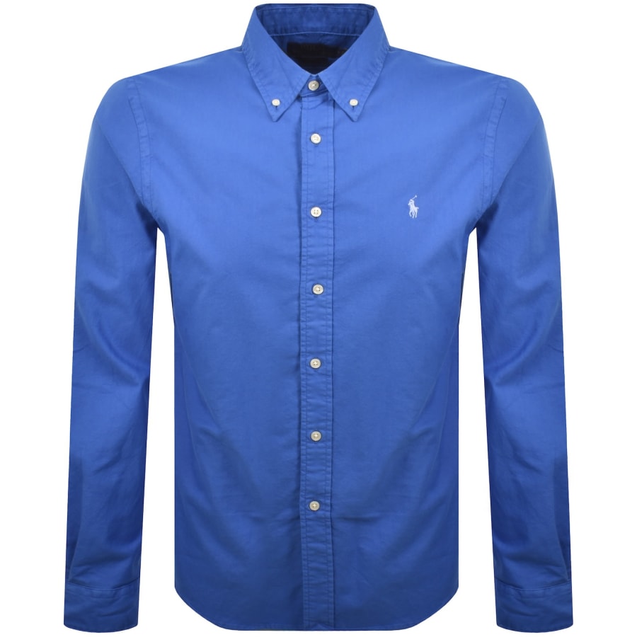 Image number 1 for Ralph Lauren Long Sleeve Shirt New Iris Blue