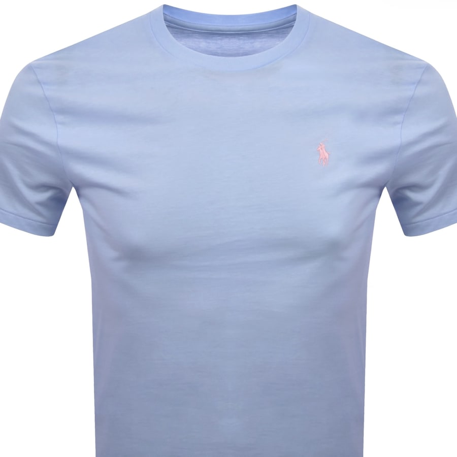 Image number 2 for Ralph Lauren Short Sleeve Slim Fit T Shirt Blue