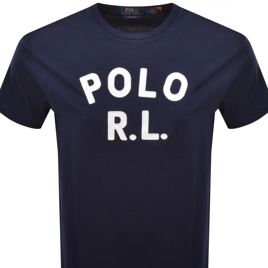 Image number 2 for Ralph Lauren Logo T Shirt Newport Navy