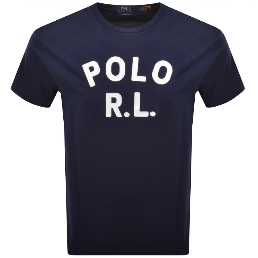 Image number 1 for Ralph Lauren Logo T Shirt Newport Navy