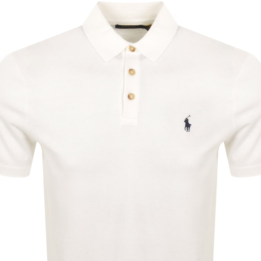 Image number 2 for Ralph Lauren Knit Polo T Shirt White
