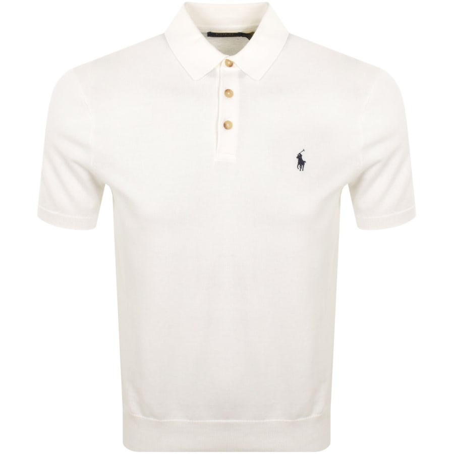 Image number 1 for Ralph Lauren Knit Polo T Shirt White