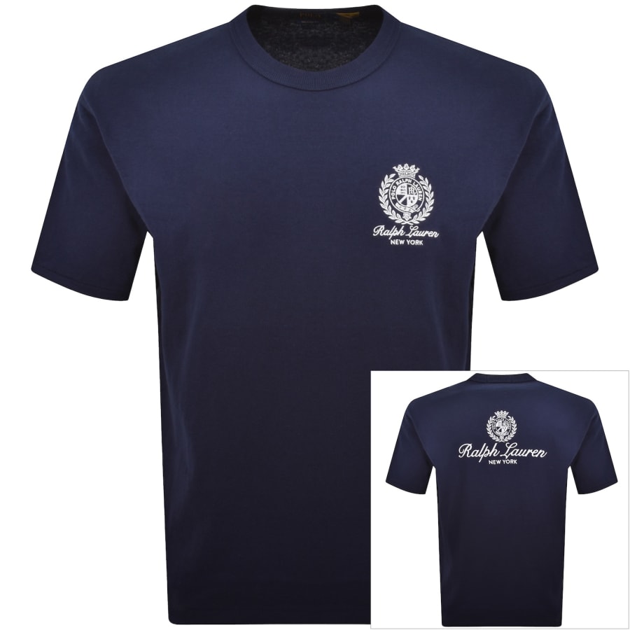 Image number 1 for Ralph Lauren Logo T Shirt Newport Navy