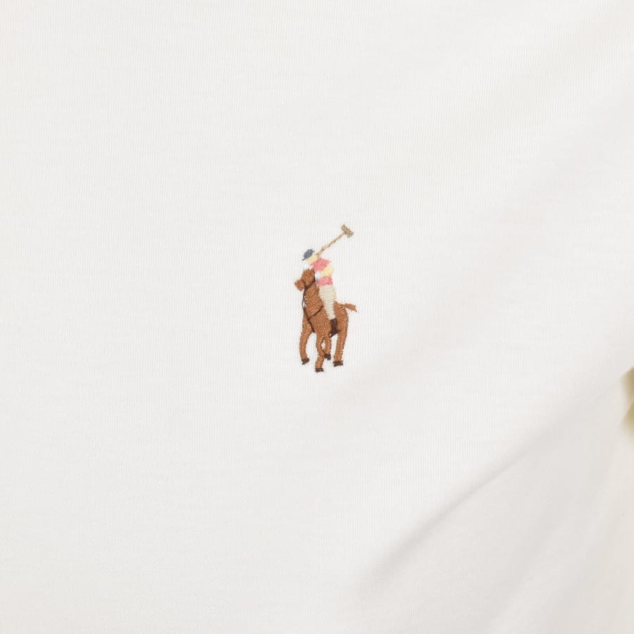 Image number 3 for Ralph Lauren Custom Slim Fit Polo Cream