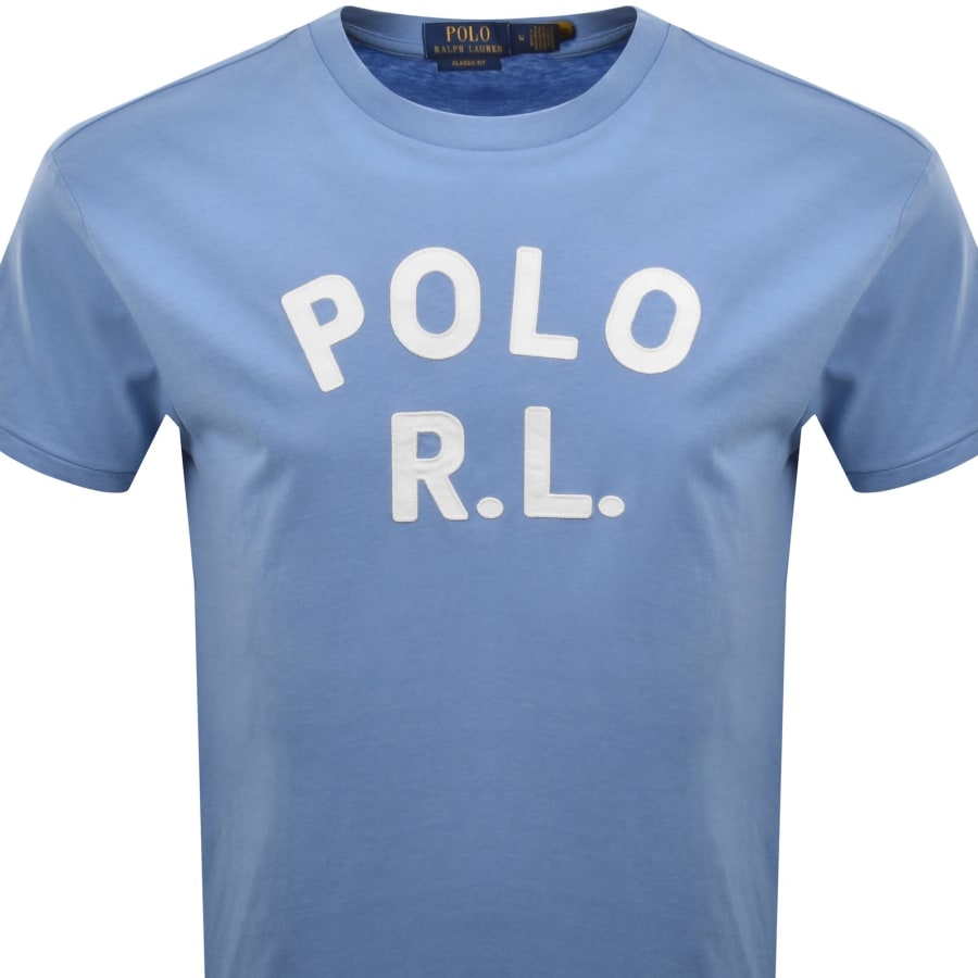Image number 2 for Ralph Lauren Logo T Shirt Bristol Blue