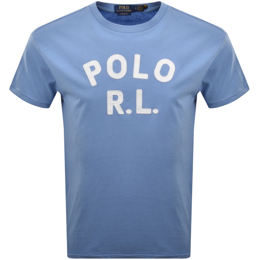 Image number 1 for Ralph Lauren Logo T Shirt Bristol Blue