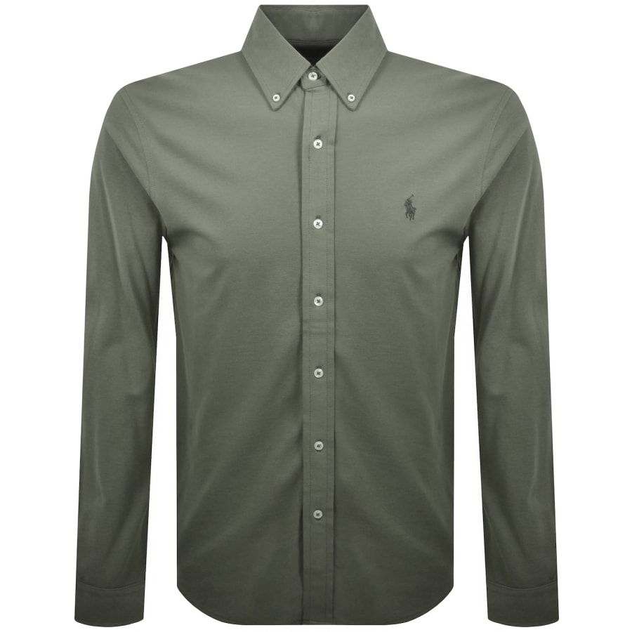 Image number 1 for Ralph Lauren Featherweight Mesh Shirt Green