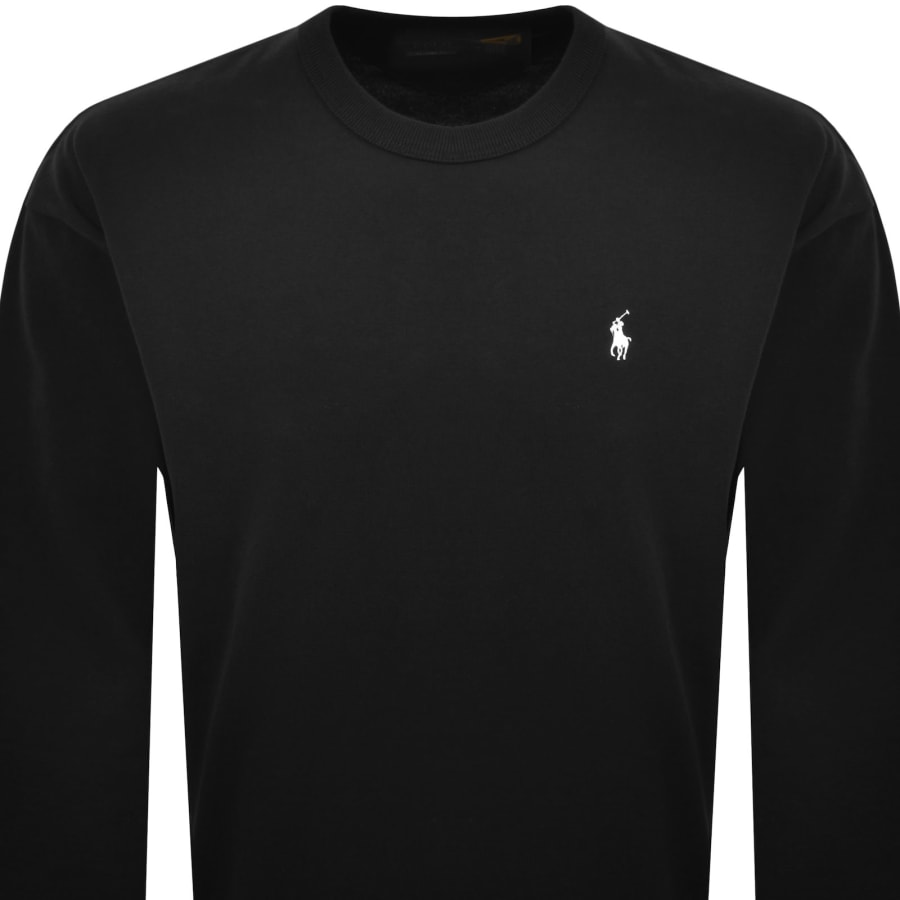 Image number 2 for Ralph Lauren Long Sleeve T Shirt Polo Black
