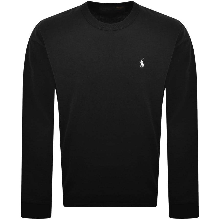 Image number 1 for Ralph Lauren Long Sleeve T Shirt Polo Black