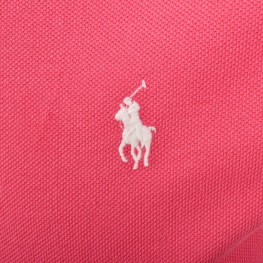 Image number 3 for Ralph Lauren Custom Slim Fit Polo T Shirt Pink