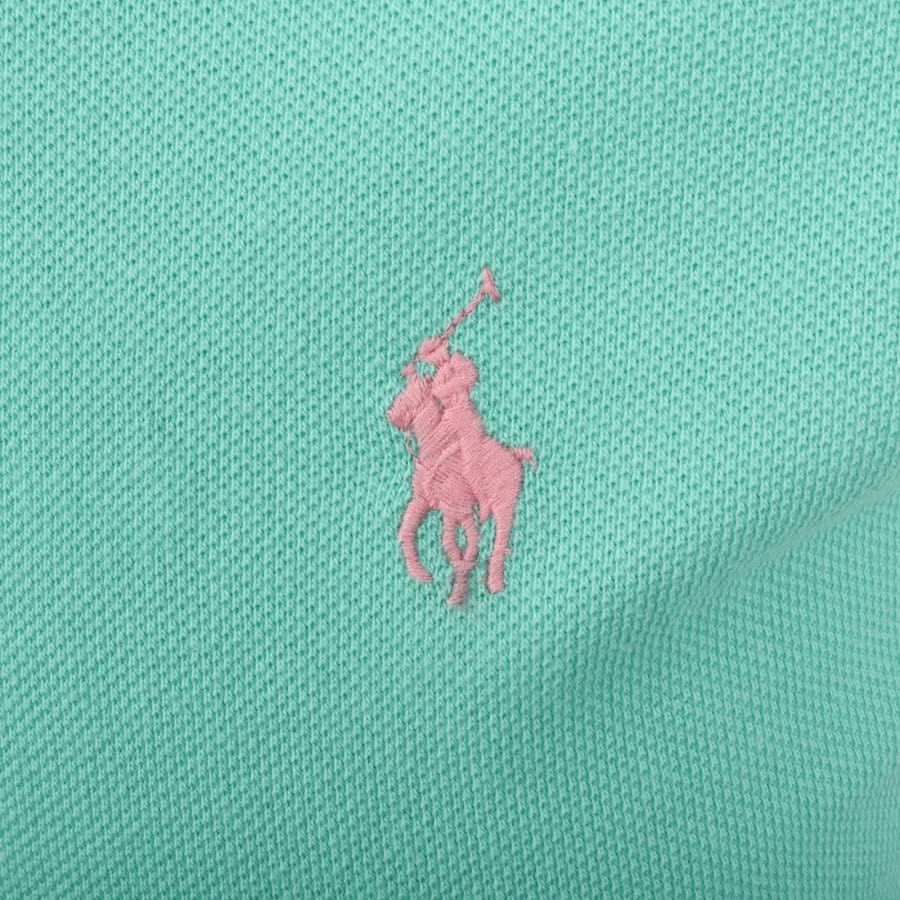 Image number 3 for Ralph Lauren Custom Slim Fit Polo T Shirt Green