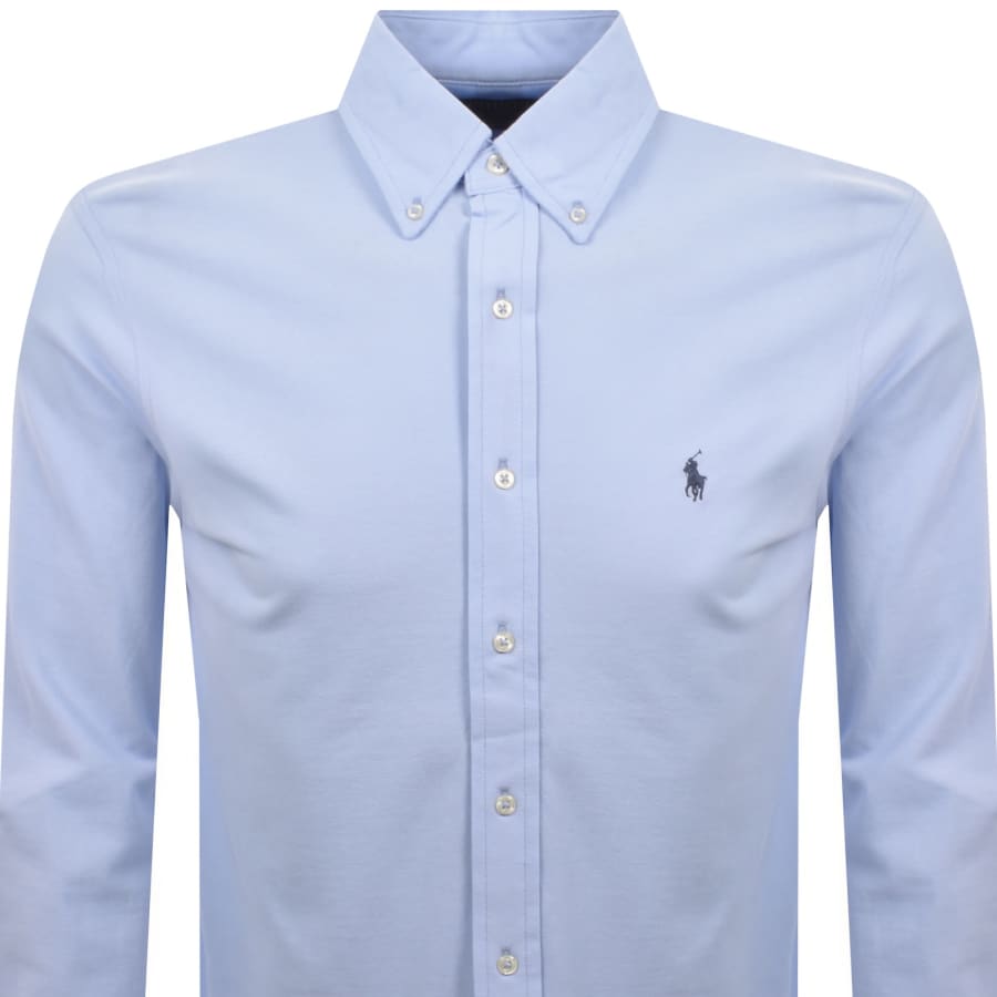 Image number 2 for Ralph Lauren Featherweight Mesh Shirt Blue