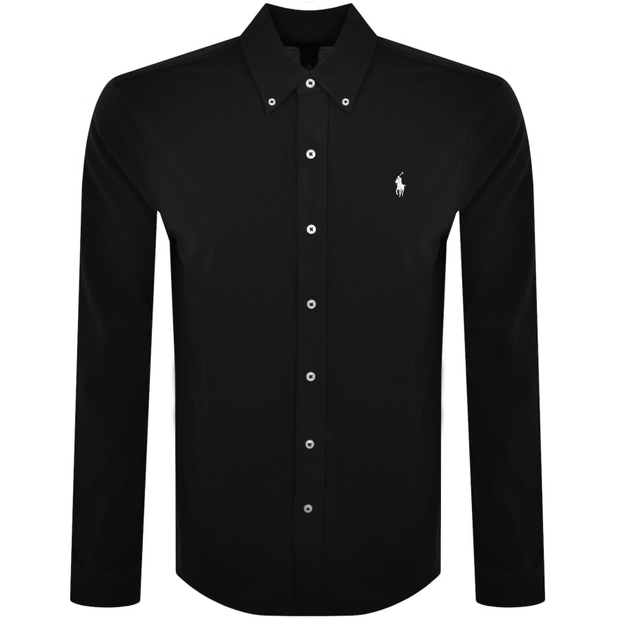 Image number 1 for Ralph Lauren Featherweight Mesh Shirt Black