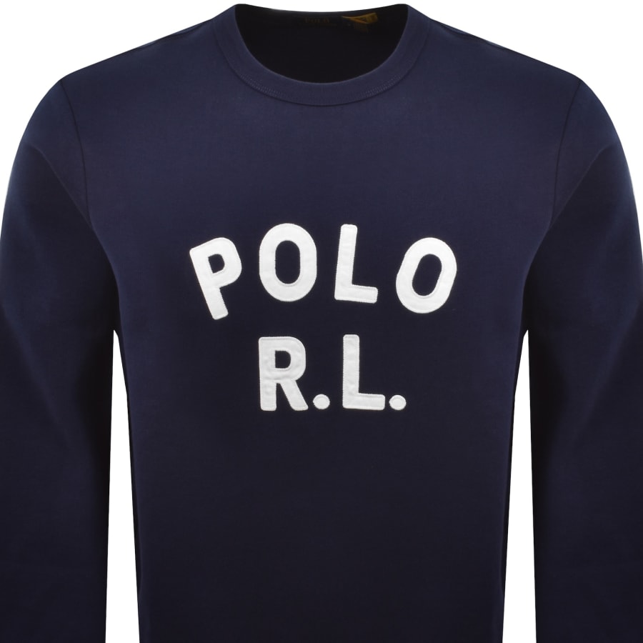 Image number 2 for Ralph Lauren Logo Sweatshirt Navy