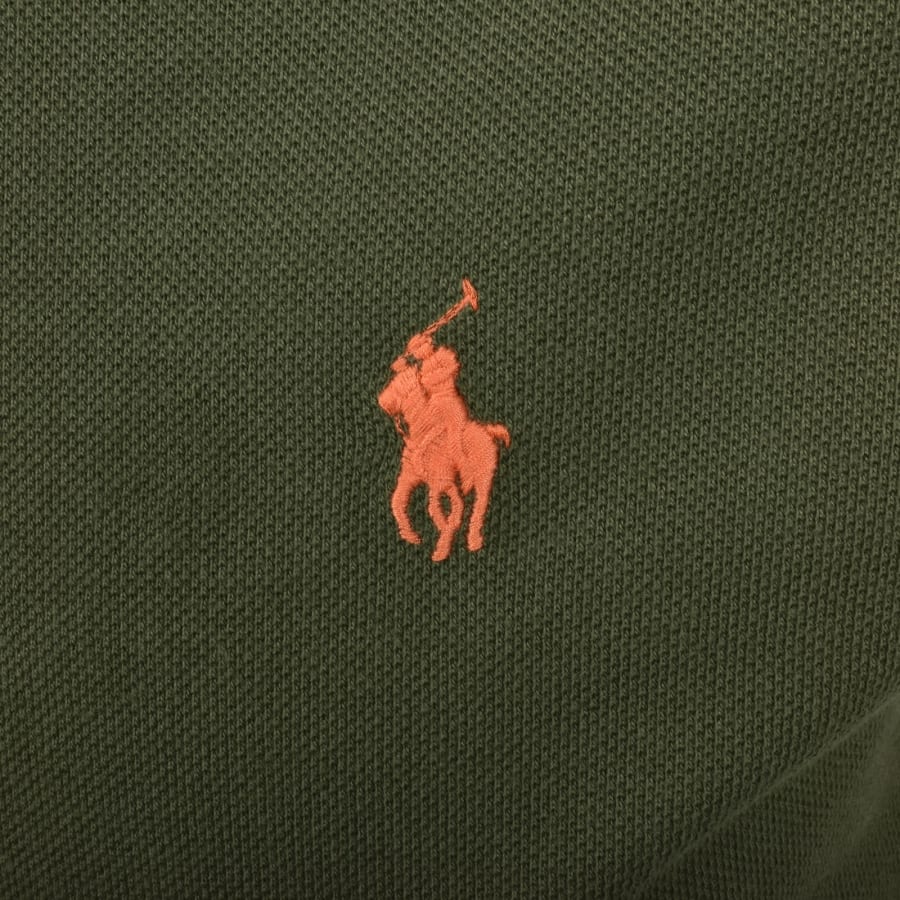 Image number 3 for Ralph Lauren Custom Slim Fit Polo T Shirt Green