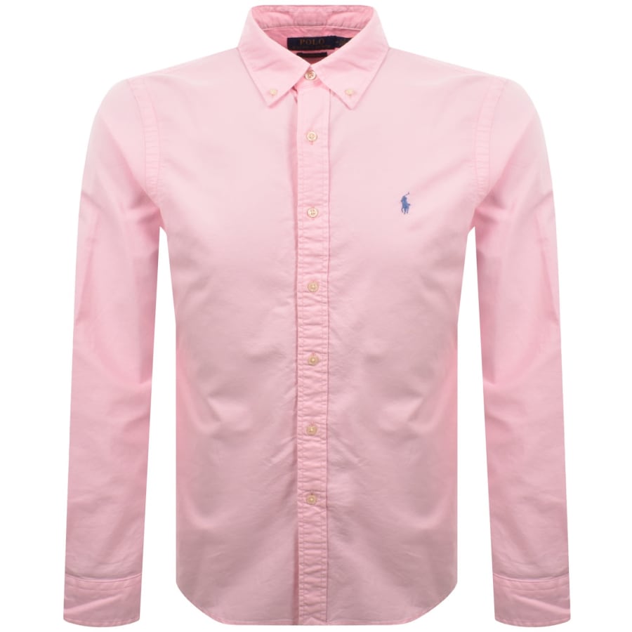 Image number 1 for Ralph Lauren Long Sleeve Shirt Carmel Pink