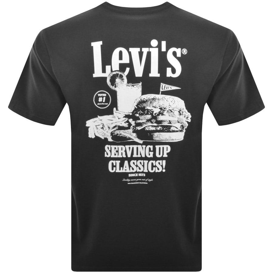Image number 5 for Levis Original Graphic T Shirt Grey