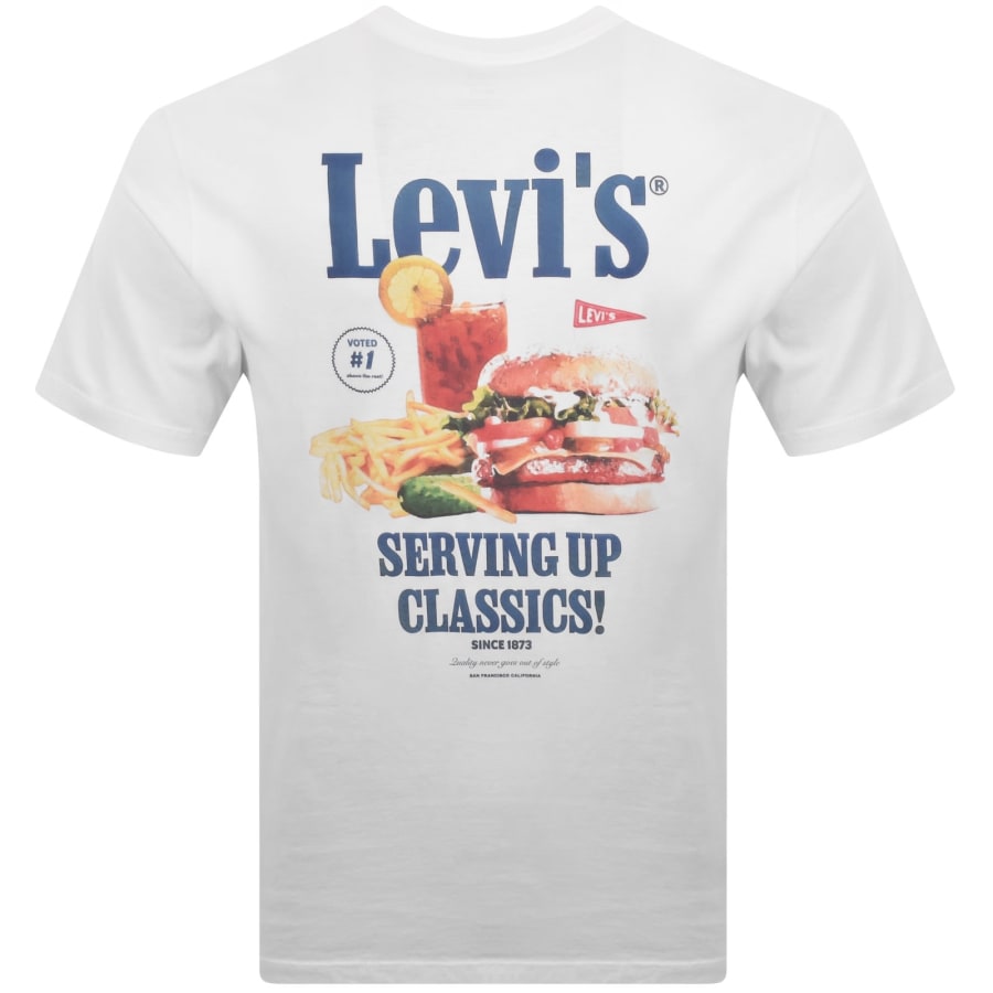 Image number 3 for Levis Original Graphic T Shirt White