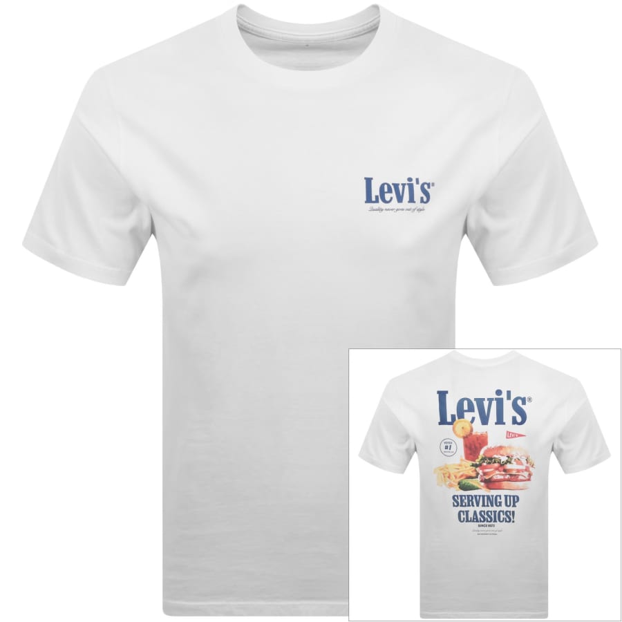Image number 1 for Levis Original Graphic T Shirt White