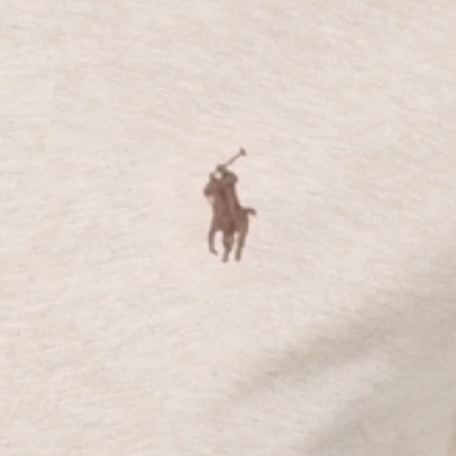 Image number 3 for Ralph Lauren Crew Neck Slim Fit T Shirt Beige
