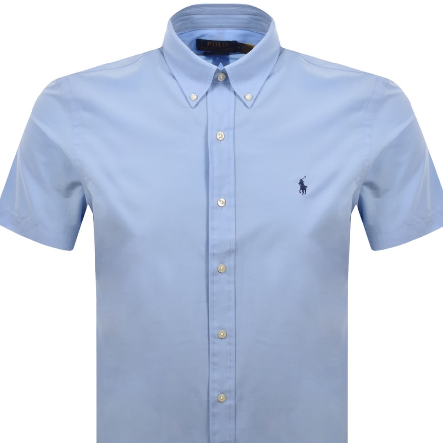 Image number 2 for Ralph Lauren Short Sleeve Shirt Austin Blue