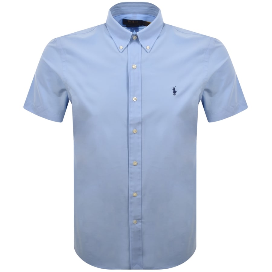 Image number 1 for Ralph Lauren Short Sleeve Shirt Austin Blue