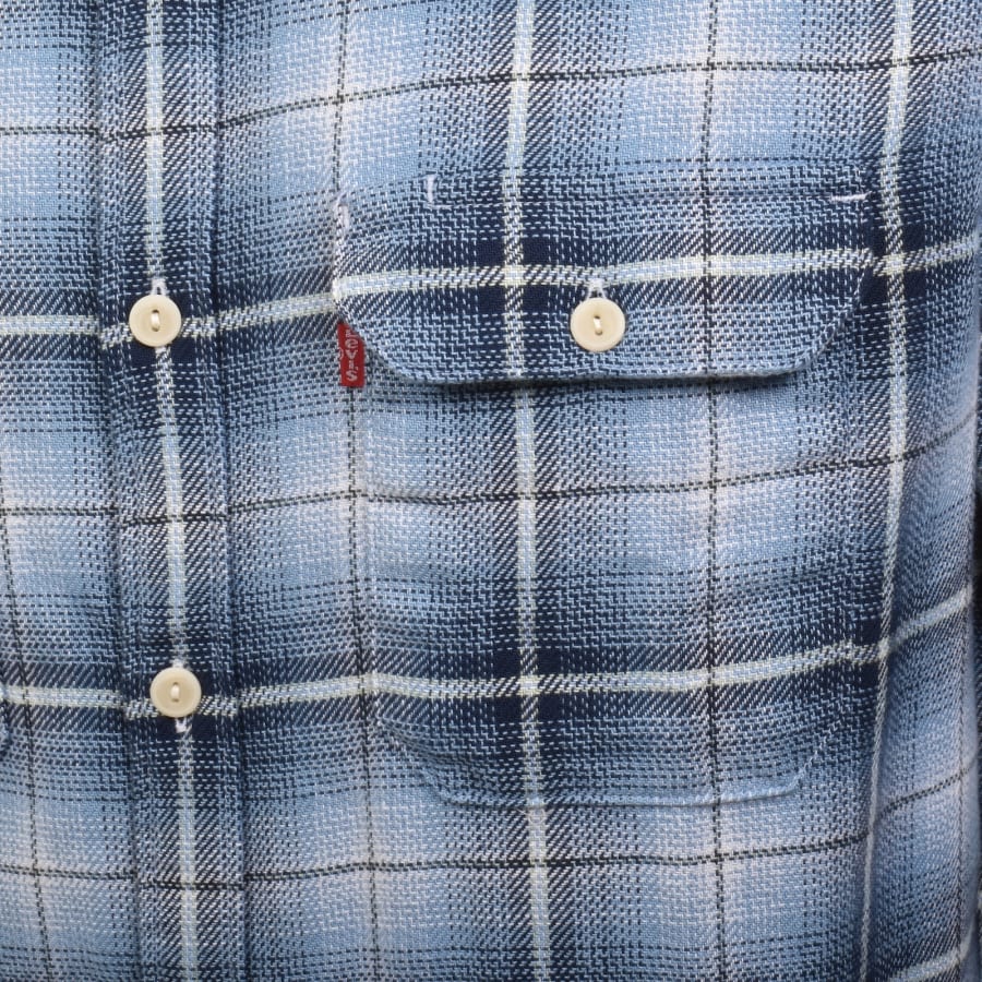 Image number 4 for Levis Jackson Worker Long Sleeve Shirt Blue