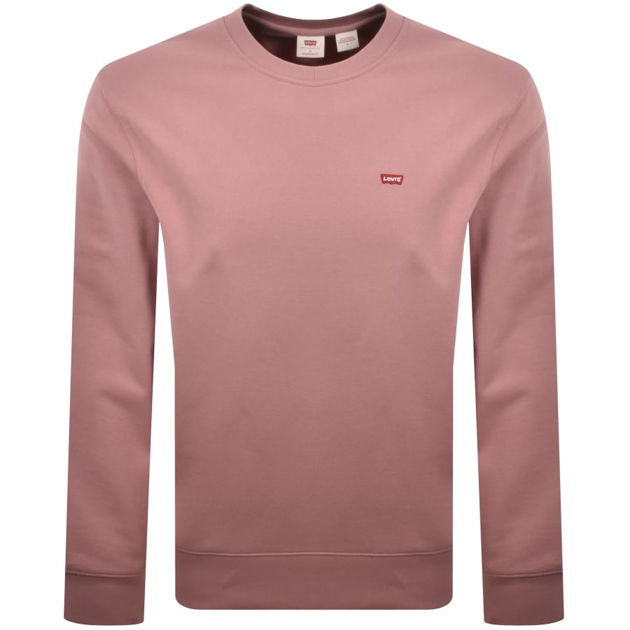Image number 1 for Levis Original Crew Neck Sweatshirt Pink