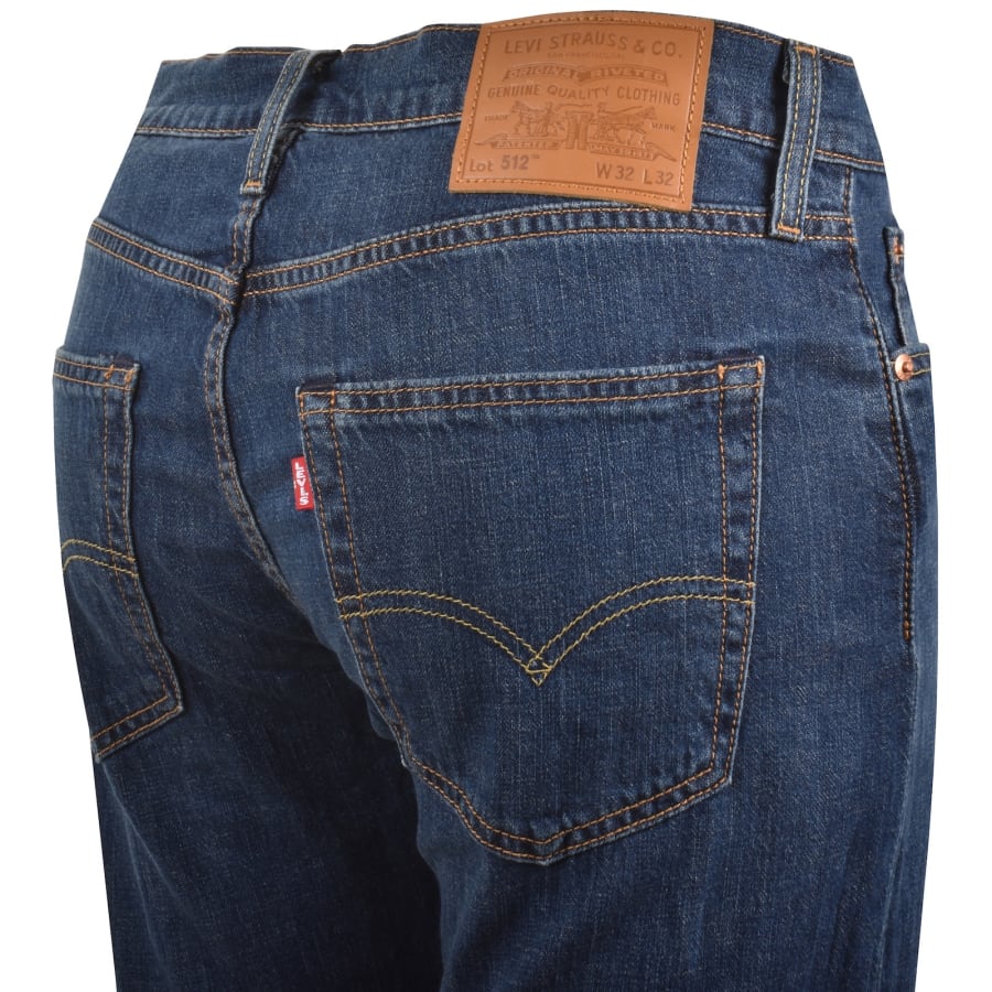 Image number 4 for Levis 512 Slim Tapered Jeans Blue