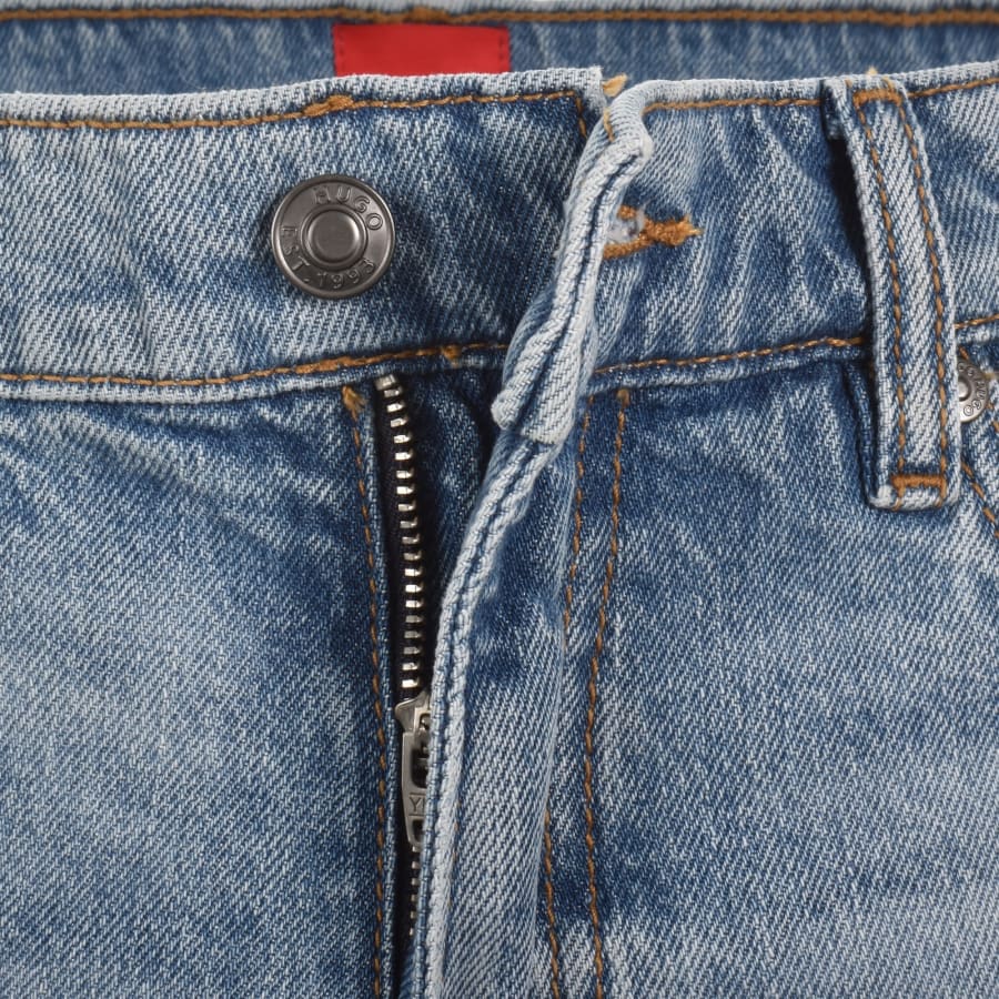 Image number 5 for HUGO 708 Slim Jeans Light Wash Blue