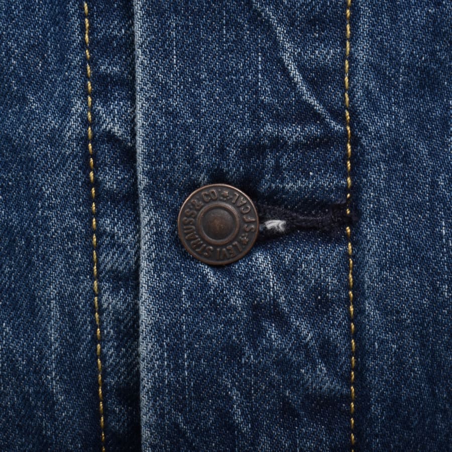 Image number 5 for Levis Denim Trucker Jacket Blue