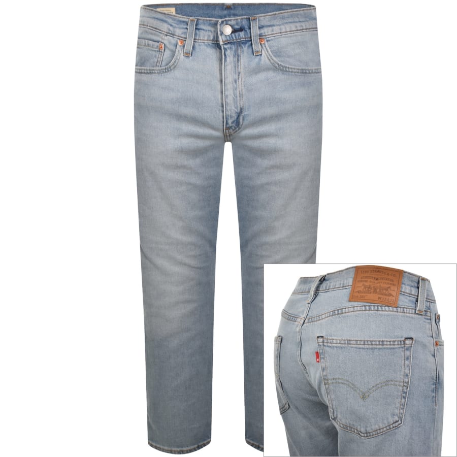 Image number 1 for Levis 502 Tapered Jeans Mid Wash Blue