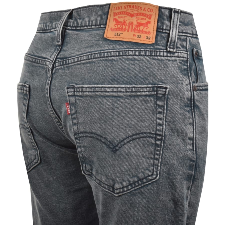 Image number 4 for Levis 512 Slim Tapered Jeans Blue