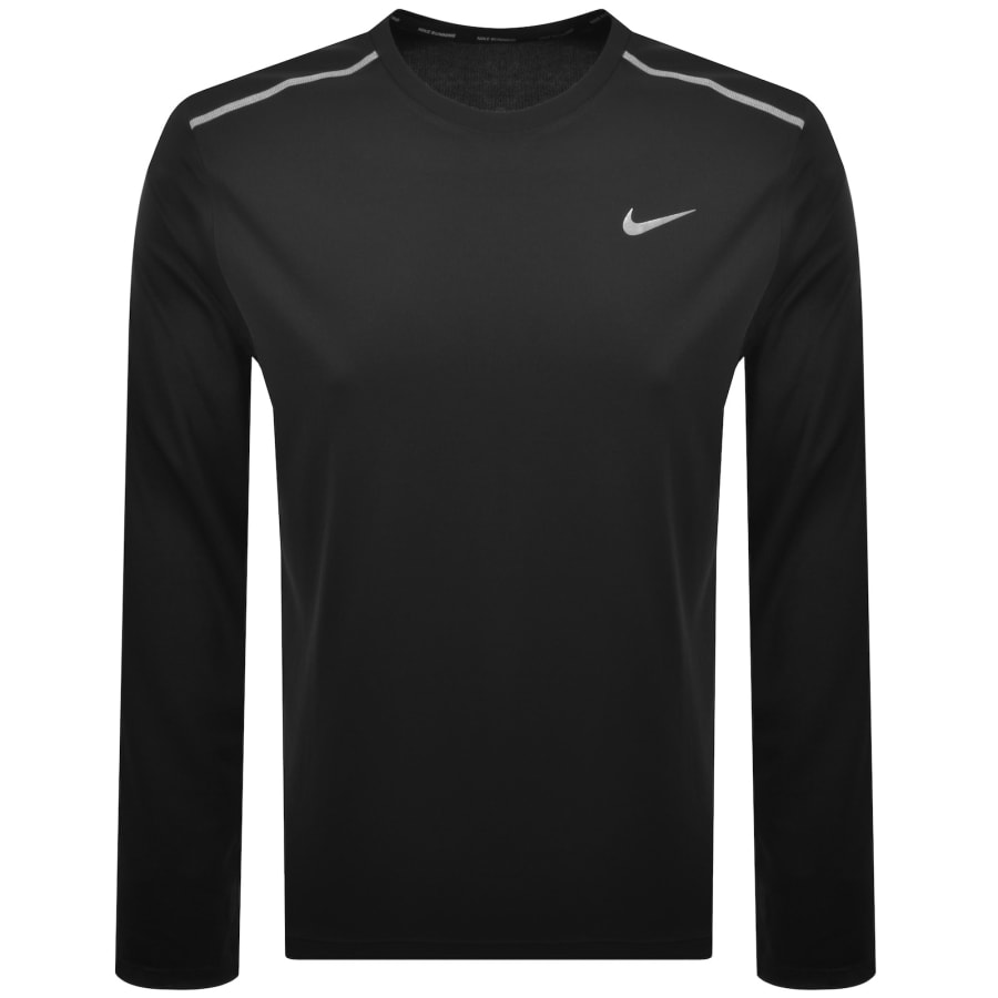 Image number 1 for Nike Running Miler Dri-Fit T Shirt Black