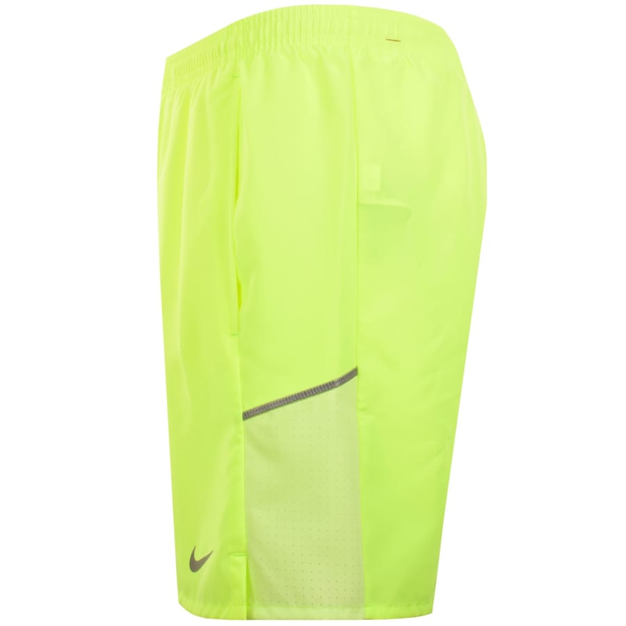 Image number 4 for Nike Running Miler Dri-Fit 7 Inch Shorts Yellow