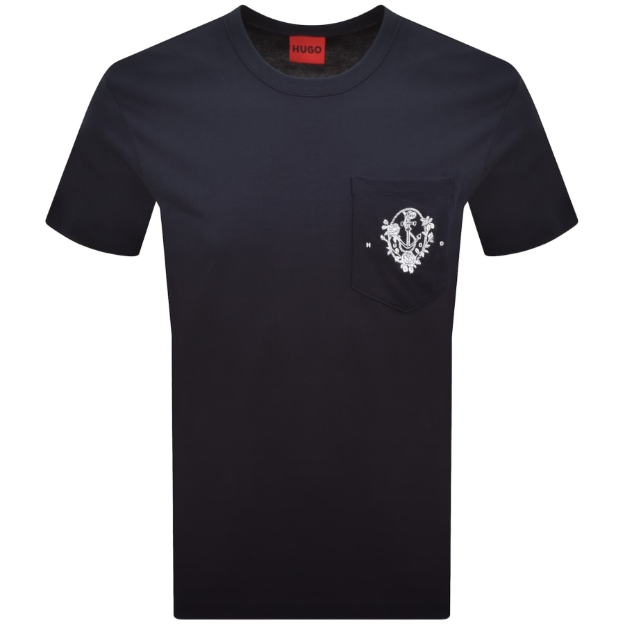 Image number 1 for HUGO Durstee T Shirt Navy