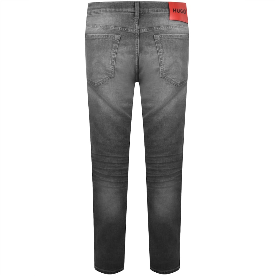 Image number 3 for HUGO 708 Slim Jeans Mid Wash Grey