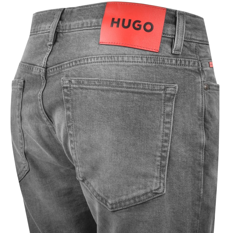 Image number 4 for HUGO 708 Slim Jeans Mid Wash Grey