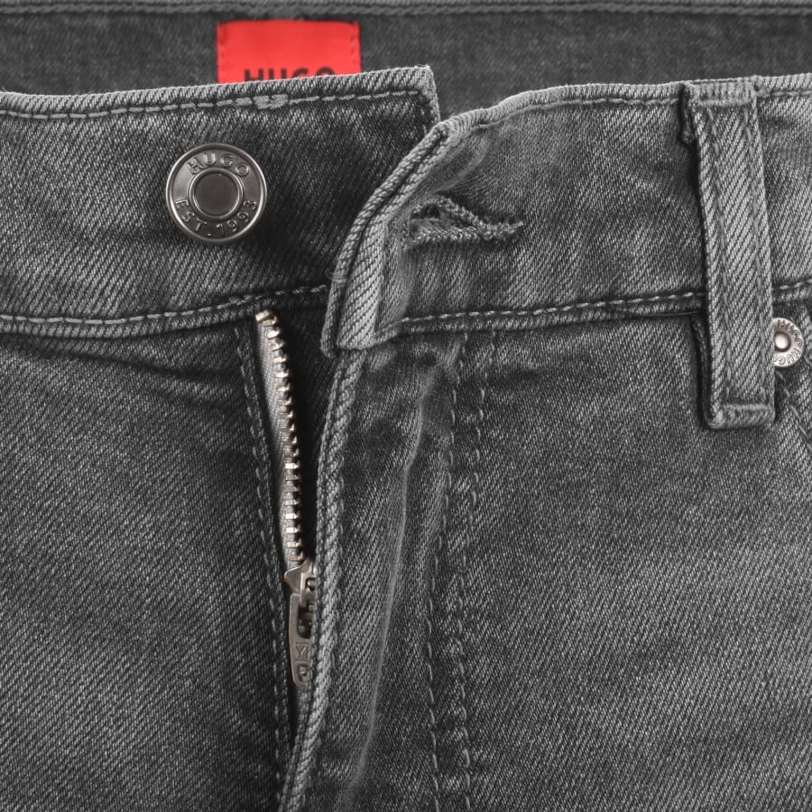 Image number 5 for HUGO 708 Slim Jeans Mid Wash Grey