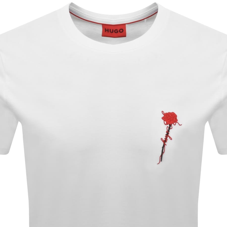 Image number 2 for HUGO Diflow T Shirt White
