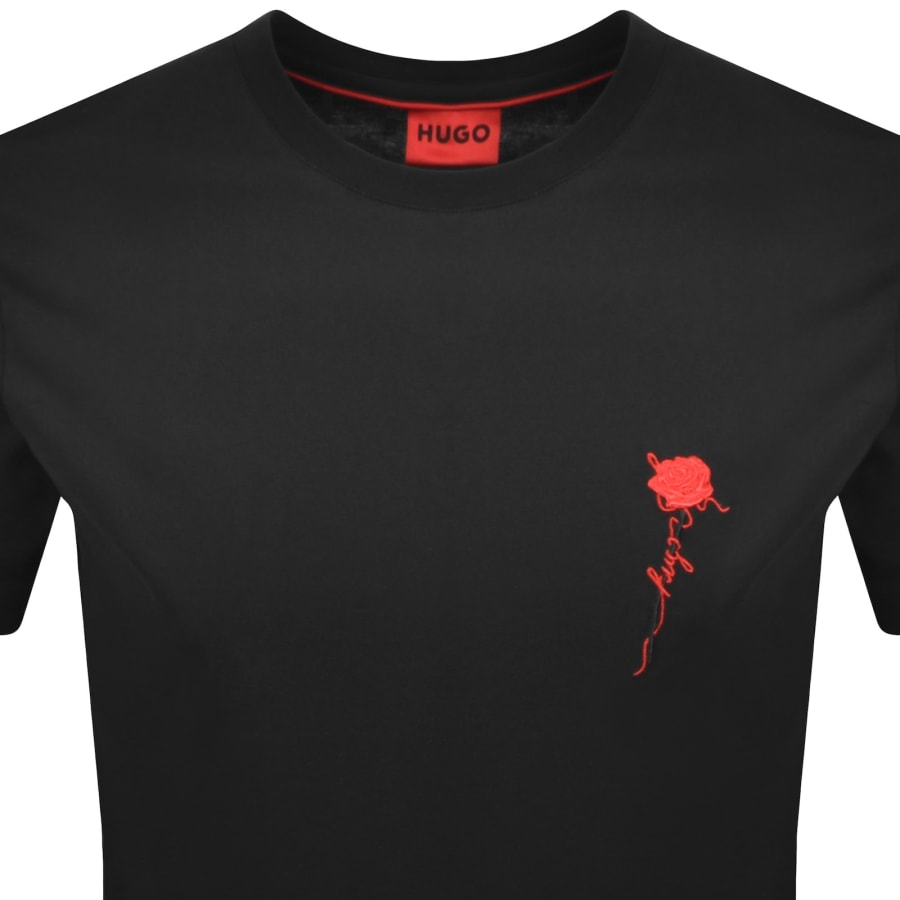 Image number 2 for HUGO Diflow T Shirt Black