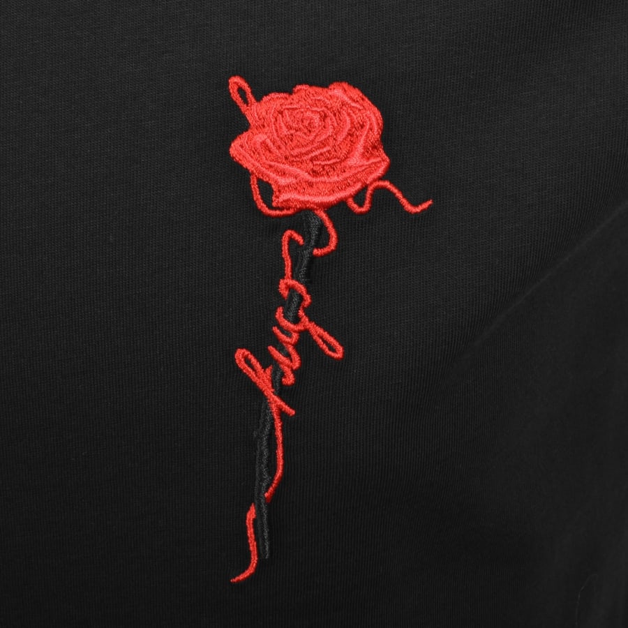 Image number 3 for HUGO Diflow T Shirt Black