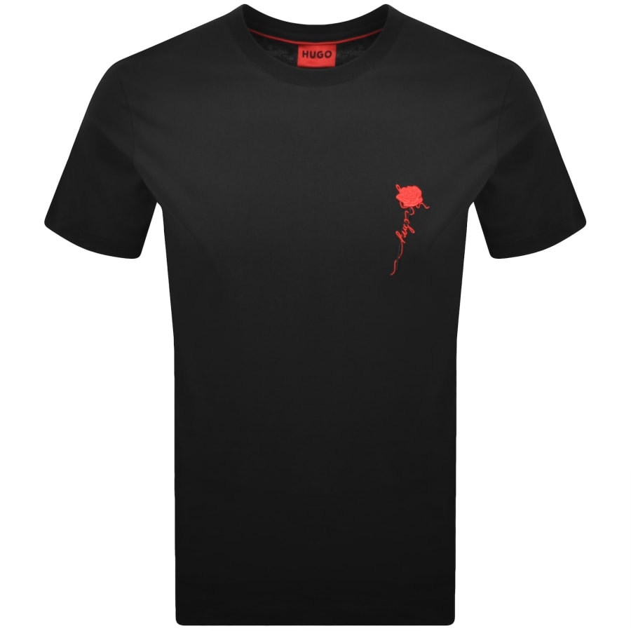 Image number 1 for HUGO Diflow T Shirt Black
